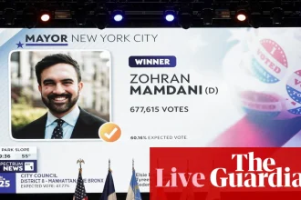 Zohran Mamdani wins New York mayoral election – live updates | Zohran Mamdani