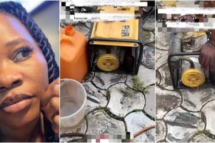Lady who left 20 litres of fuel with security man shares what he did to it
