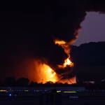 Kentucky Governor warns of ‘serious situation’ after UPS plane crash ignites massive fire and black smoke