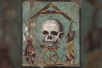 Memento Mori: A mosaic from Pompeii of a wealthy man whose dog died in the Mount Vesuvius eruption