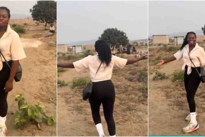 Lady who bought house in Congo shares video of what she found instead of a house