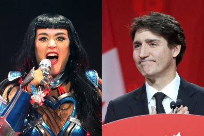 Justin Trudeau’s Halloween costume makes reference to infamous Katy Perry Super Bowl meme