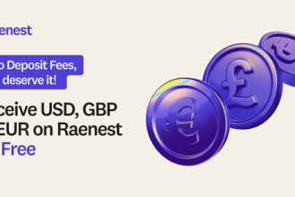 Raenest (formerly Geegpay) announces Zero Deposit fees for USD, GBP, and EUR Accounts 
