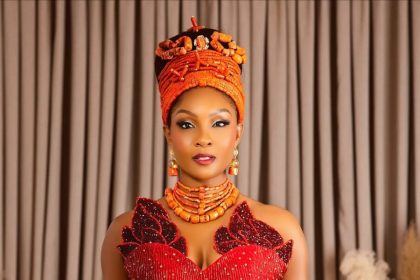 Osas Ighodaro Serves Culture and Couture in Red at the “3 Cold Dishes” Premiere