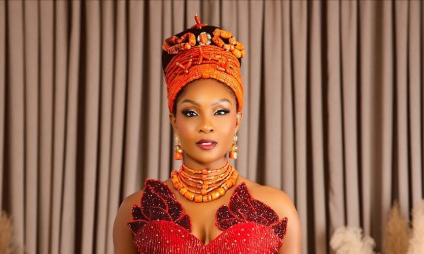 Osas Ighodaro Serves Culture and Couture in Red at the “3 Cold Dishes” Premiere