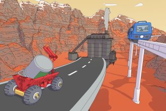 Mars is the ultimate sandbox in ‘Mars First Logistics’, a physics-based delivery game where you build your own rovers