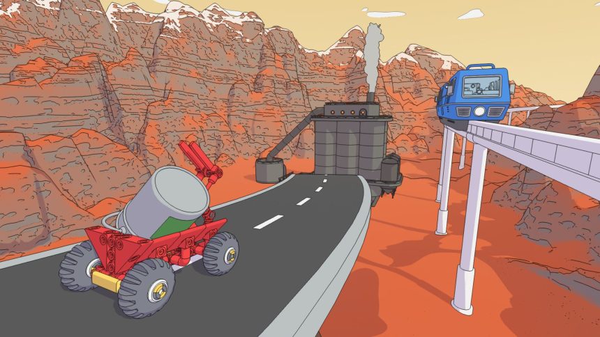 Mars is the ultimate sandbox in ‘Mars First Logistics’, a physics-based delivery game where you build your own rovers