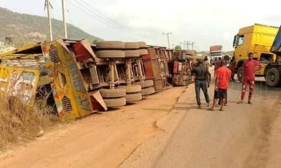 Three killed, eight injured in fatal bus, truck collision in Kogi