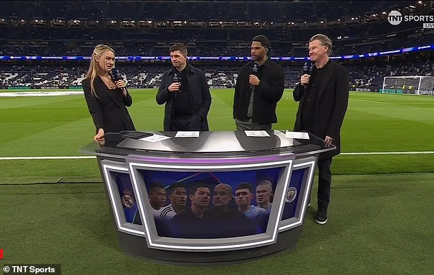 Laura Woods makes TV return a week after live on-screen collapse: Presenter, 38, fronts coverage of Real Madrid’s clash with Man City