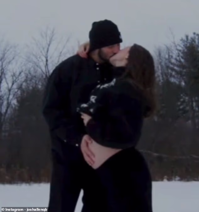 NFL star Josh Allen and wife Hailee Steinfeld announce they are expecting their first baby just months after tying the knot