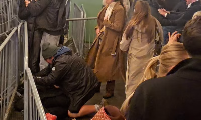 Winter Wonderland explodes into violence as woman is punched unconscious by man in mass brawl as over-crowded parkgoers blame security