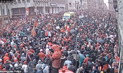 Moment ex-marine screams ‘get out the f***ing way’ as he ploughs car into Liverpool victory parade crowd in fit of rage – as he is jailed for 21 years and six months