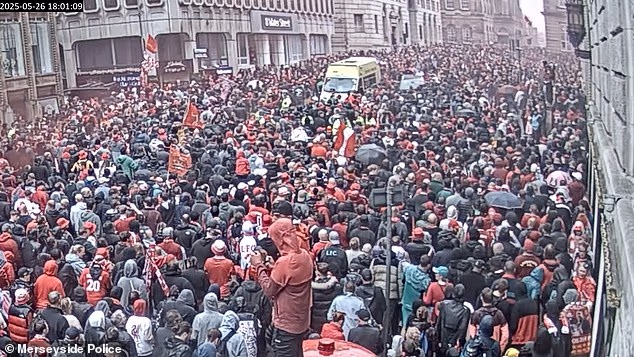 Moment ex-marine screams ‘get out the f***ing way’ as he ploughs car into Liverpool victory parade crowd in fit of rage – as he is jailed for 21 years and six months