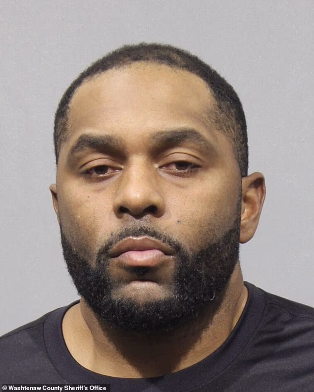 Disgraced Michigan coach Sherrone Moore was DUMPED by staffer two days before alleged knife attack as bleary-eyed mugshot emerges