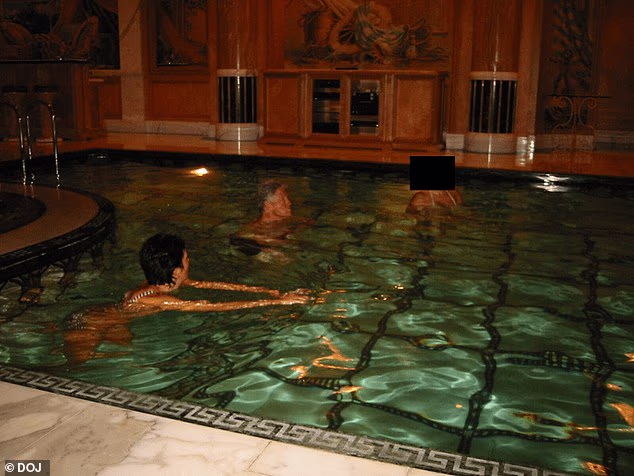 Bill Clinton swims with mystery woman and poses with Kevin Spacey and Michael Jackson as long-awaited files are finally released by DOJ