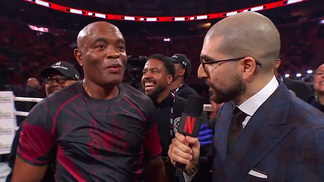 UFC legend Anderson Silva, 50, announces surprise career switch live on Netflix after winning boxing showdown with brutal KO