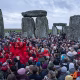 Thousands gather at Stonehenge to celebrate winter solstice: Crowds gather at historic monument for sunrise on shortest day of the year