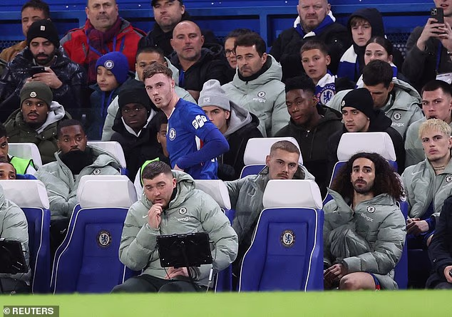 Cole Palmer’s new girlfriend sits in an executive box at Stamford Bridge to watch him play… but Chelsea star ends up in a rage as Aston Villa win