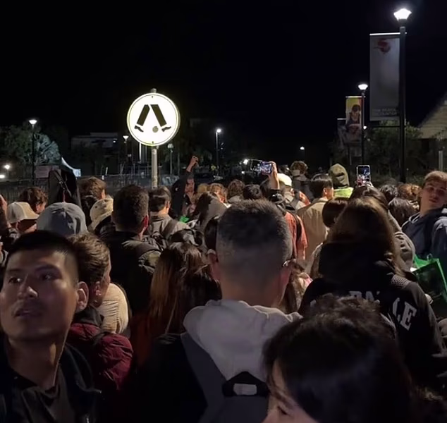New Year’s Eve chaos kicks off as huge crowds swarm to snag spots for Sydney’s iconic fireworks – with some queuing since 4am for a front row seat