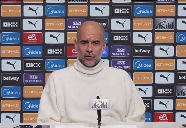Pep Guardiola in bizarre clash with Sky Sports reporter: Man City boss bites back and claims channel ‘put on screen the complete opposite of what I say’ after banning their questions