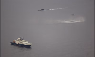 Russian submarine followed spy ship into British waters as it mapped gas pipeline
