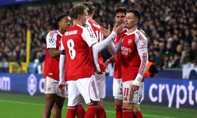 Madueke Bags Brace As Arsenal Thrash Club Brugge