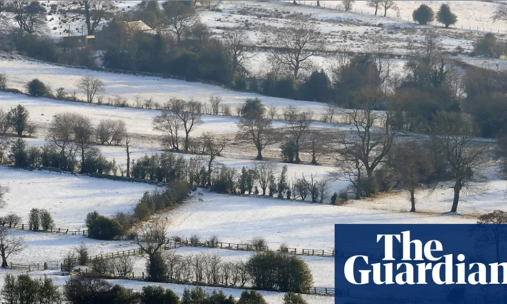 Chance of ‘odd wintry flurry’ of snow in UK for a white Christmas – Met Office | UK weather