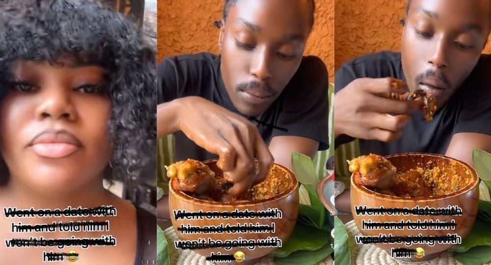 Drama as man orders food only for himself after date refuses to follow him home