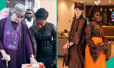 Lady Overjoyed after Marrying Young White Man She Met on Dating Site, Mentions Where They Met