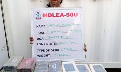 NDLEA Arrests Female Drug Kingpin After 20 Months In Hiding