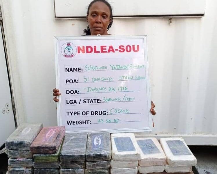 NDLEA Arrests Female Drug Kingpin After 20 Months In Hiding