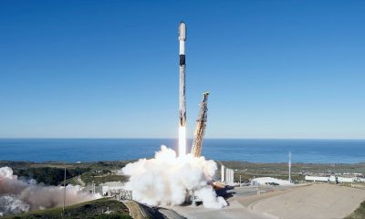 SpaceX Falcon 9 rocket launches Starlink satellites from Vandenberg in California