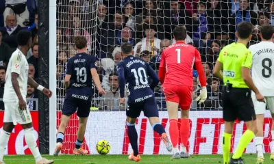 9-man Real Madrid crumble at home as Celta Vigo claim 2-0 win