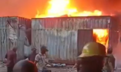 Fire razes 10 shops at Oshodi’s Arena market 