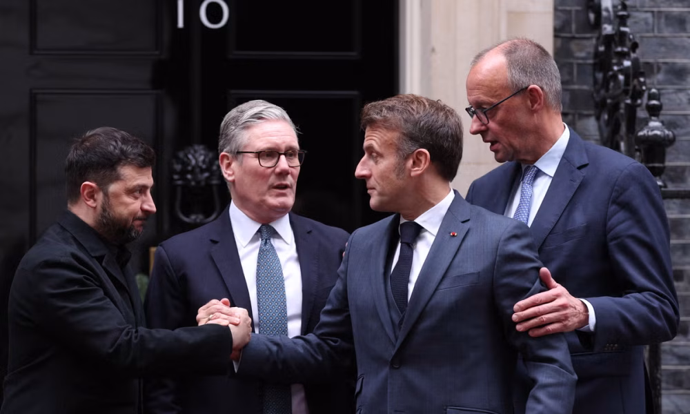 Ukraine-Russia war live: Zelensky says he has no right to give up land after European allies pledge support