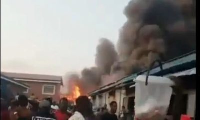 Traders Thrown Into Panic As Fire Guts Popular Lagos Market