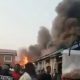 Traders Thrown Into Panic As Fire Guts Popular Lagos Market