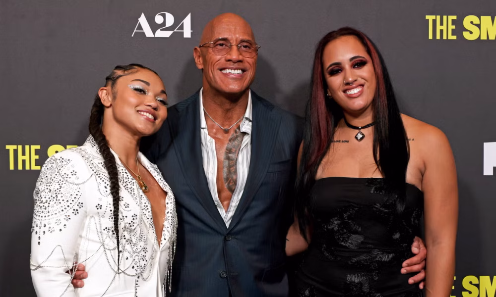 Dwayne Johnson’s daughter hard launches WWE star girlfriend Tatyanna Dumas