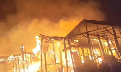 Midnight fire razes Gombe timber market, mosque