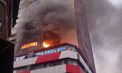 Two bodies recovered from rubble of burnt Great Nigeria Insurance Building in Lagos