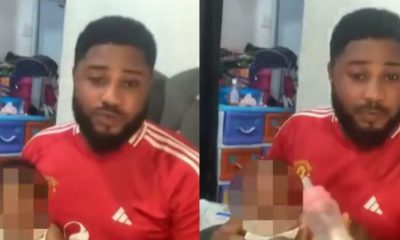 Dad cries out after wife leaves him behind with three-month-old baby