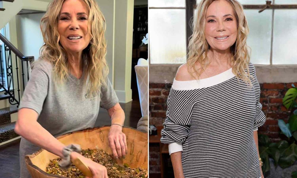 Kathie Lee Gifford Cooks Stuffing in Giant Bowl