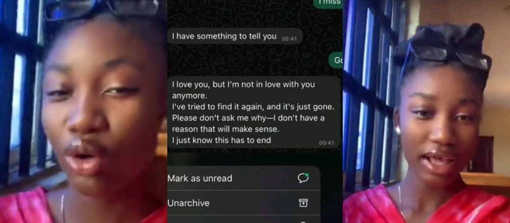 Lady Urges Boyfriend To Attend Shiloh, Receives Breakup Message Days Later