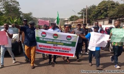 Enugu joins NLC nationwide protest against insecurity