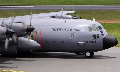 NAF C-130 aircraft released from Burkina Faso lands in Ghana 