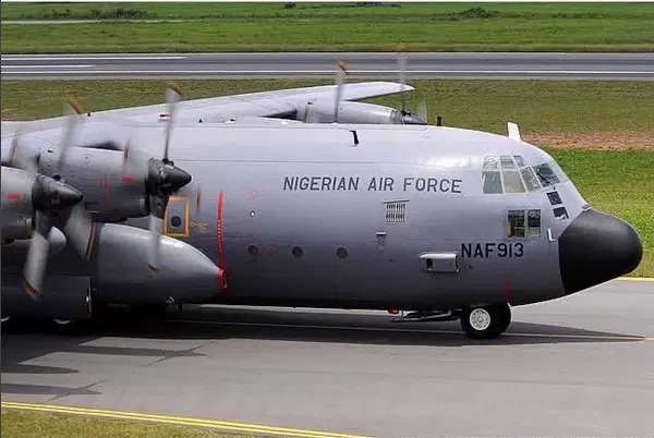 NAF C-130 aircraft released from Burkina Faso lands in Ghana 