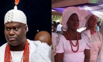 Ooni Of Ife Teases Ex-Wife Naomi At Ojaja University Launch, Boasts About His Seven Wives
