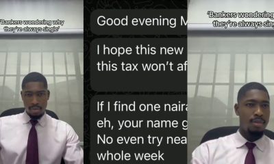 “Your name go be sorry”- Banker shares warning message from customer ahead of 2026 tax reform