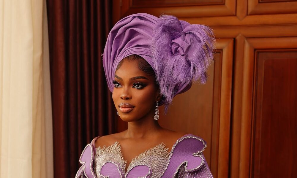 Pretty in Purple! This Yoruba Bridal Look Will Have You Dazzling On Your Big Day
