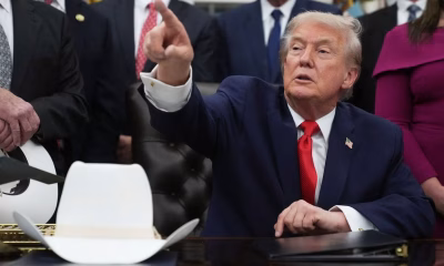 Trump scolds female reporter in Oval Office for trying to ask questions: ‘She’s very aggressive’